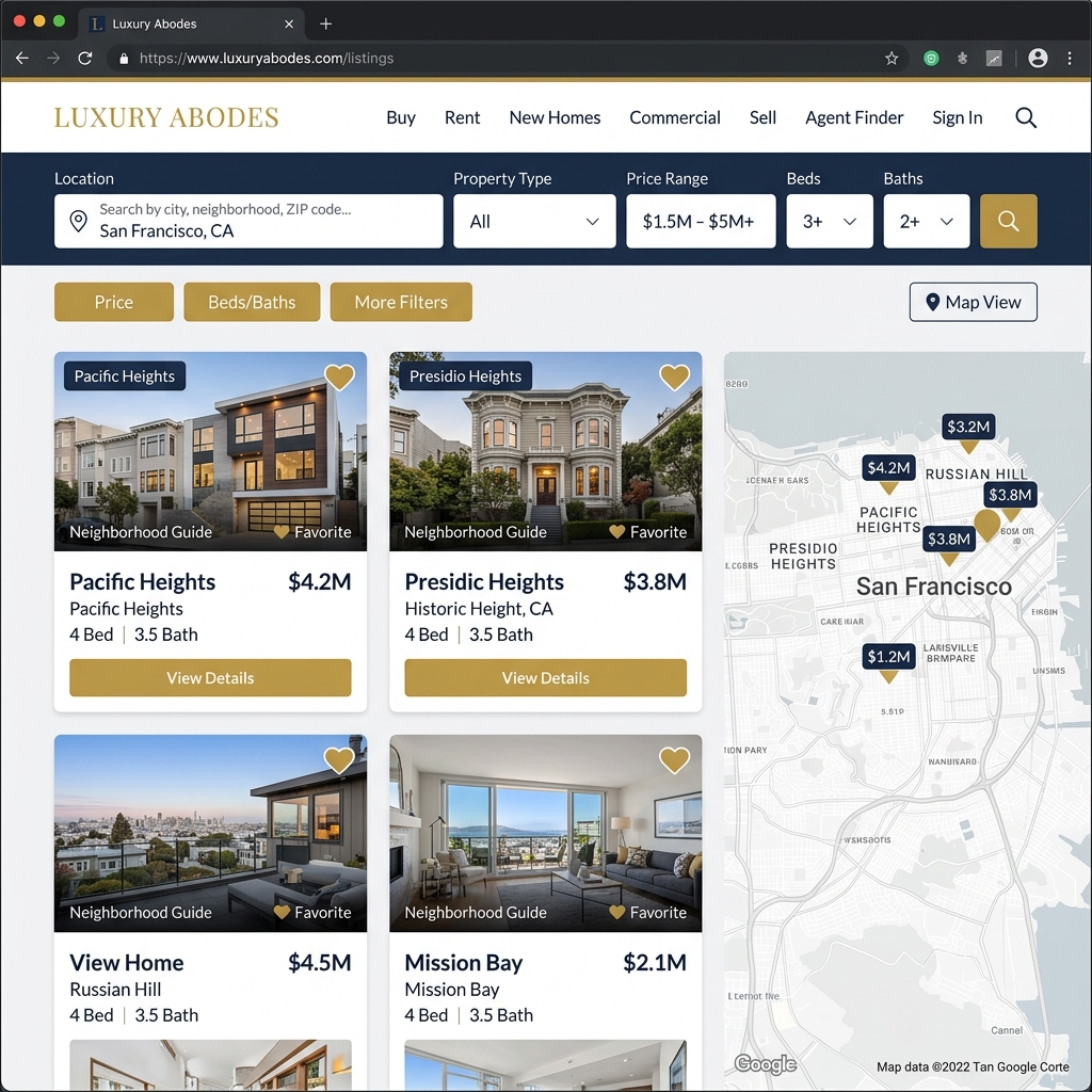 RentEase — Property Listing Portal Screenshot